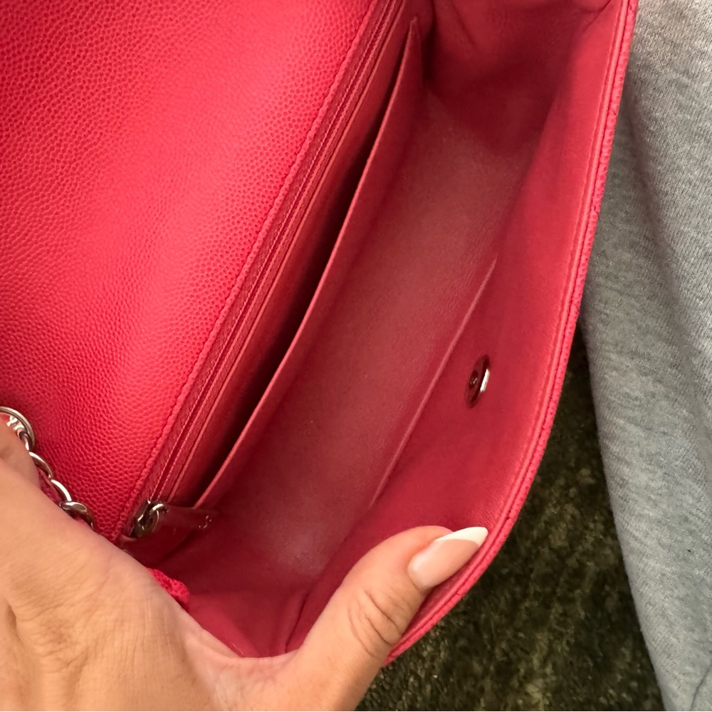 Chanel Red Chevron Crossbody Bag - Picture 7 of 9